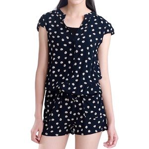 Junior Cat Print Romper